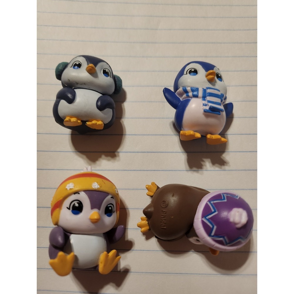 Phidal~Plucky Penguins~from My Mini Busy Books~(4) Mini 2" Penguin Figures